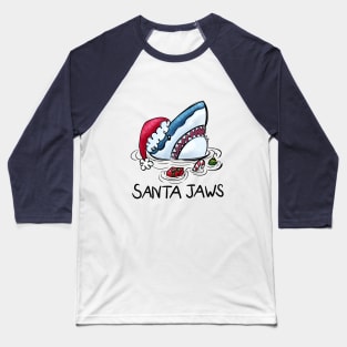 Santa Jaws Baseball T-Shirt